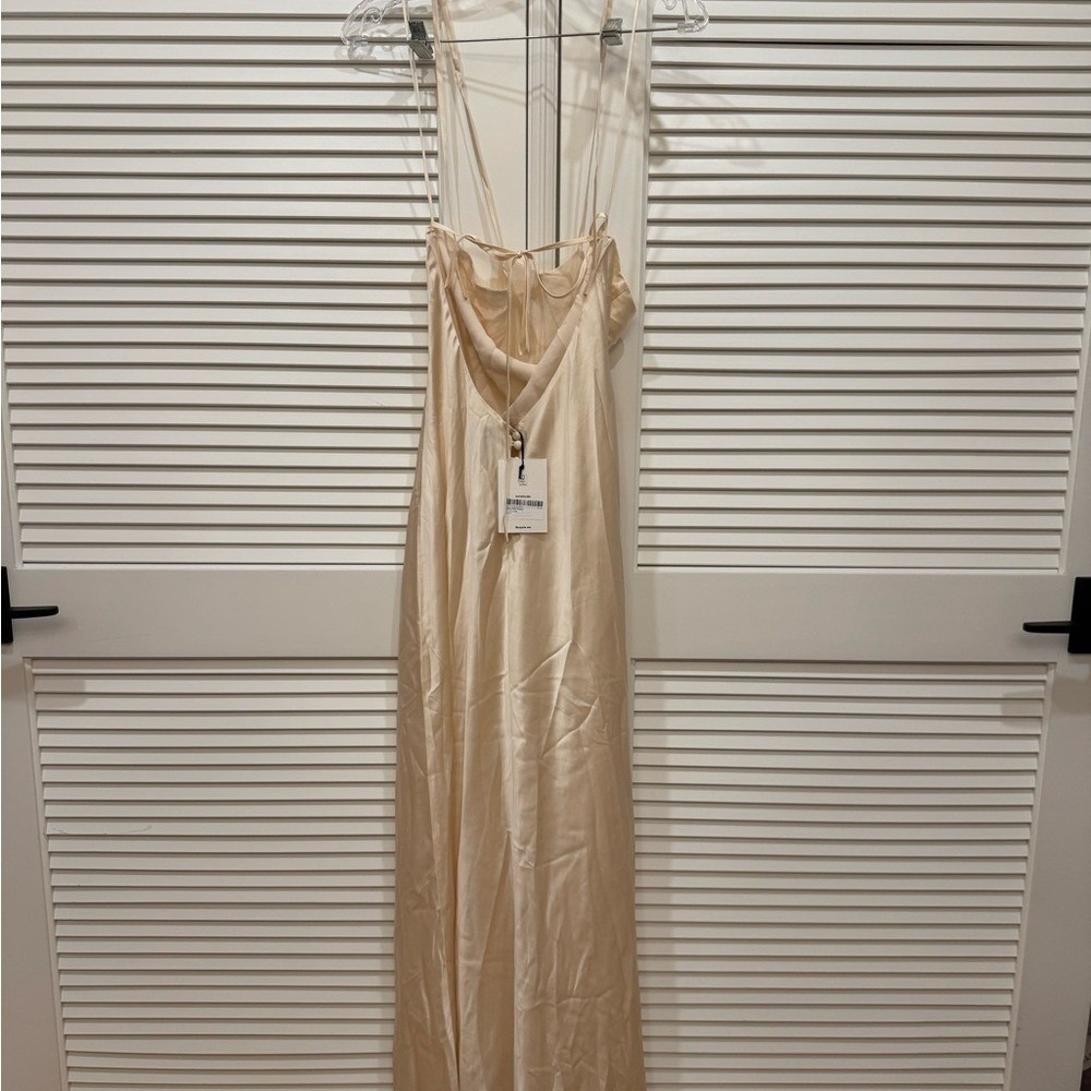 Reformation Jeany Silk Dress Fior Di Latte Cream Brand New Size M - Picture 10 of 11